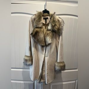 INC Concepts faux fur faux suede coat - NEW